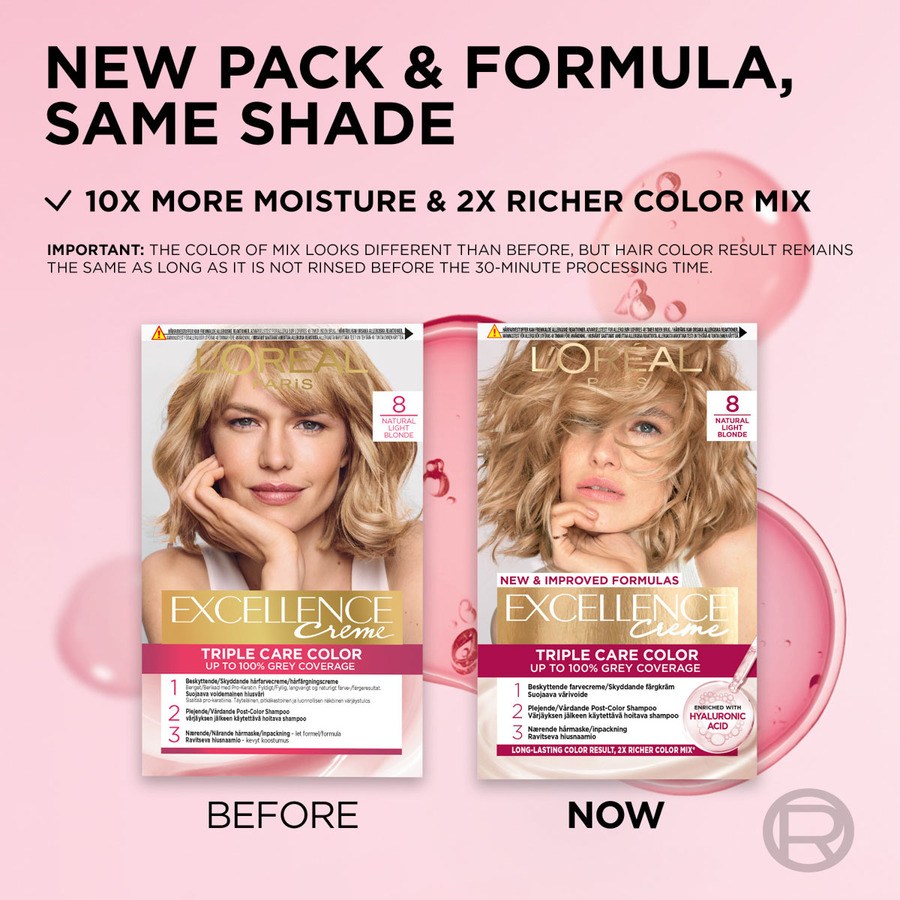 L'Oréal Paris Excellence Creme 8 Natural Light Blonde