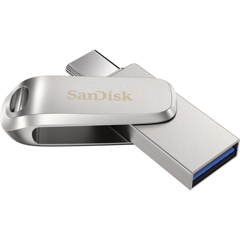 SanDisk Ultra Dual Drive Luxe lecteur USB flash 1 To USB Type-A / USB Type-C 3.2 Gen 1 (3.1 Gen 1) Acier inoxydable
