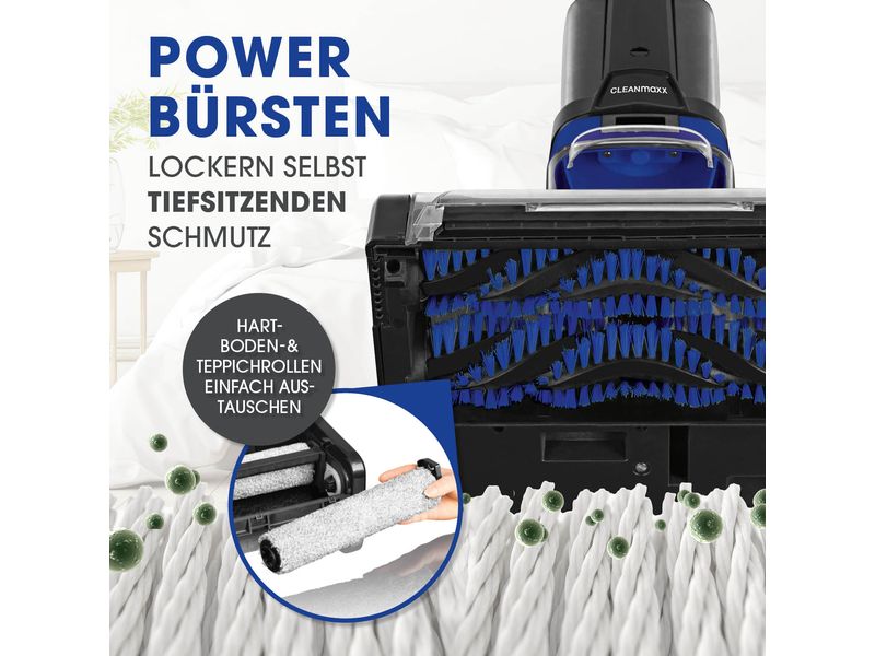 CLEANmaxx Teppichreiniger Pro  Schwarz/Blau Teppich- und Bodenreiniger