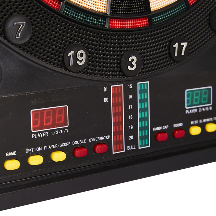 Nordic Games elektronisk dartskive i dartskab sort