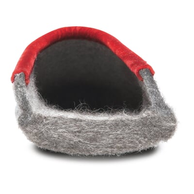 Filzpantoffel Damen, Hellgraumelange