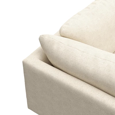Bjorn højrevendt sofa med pufafslutning
