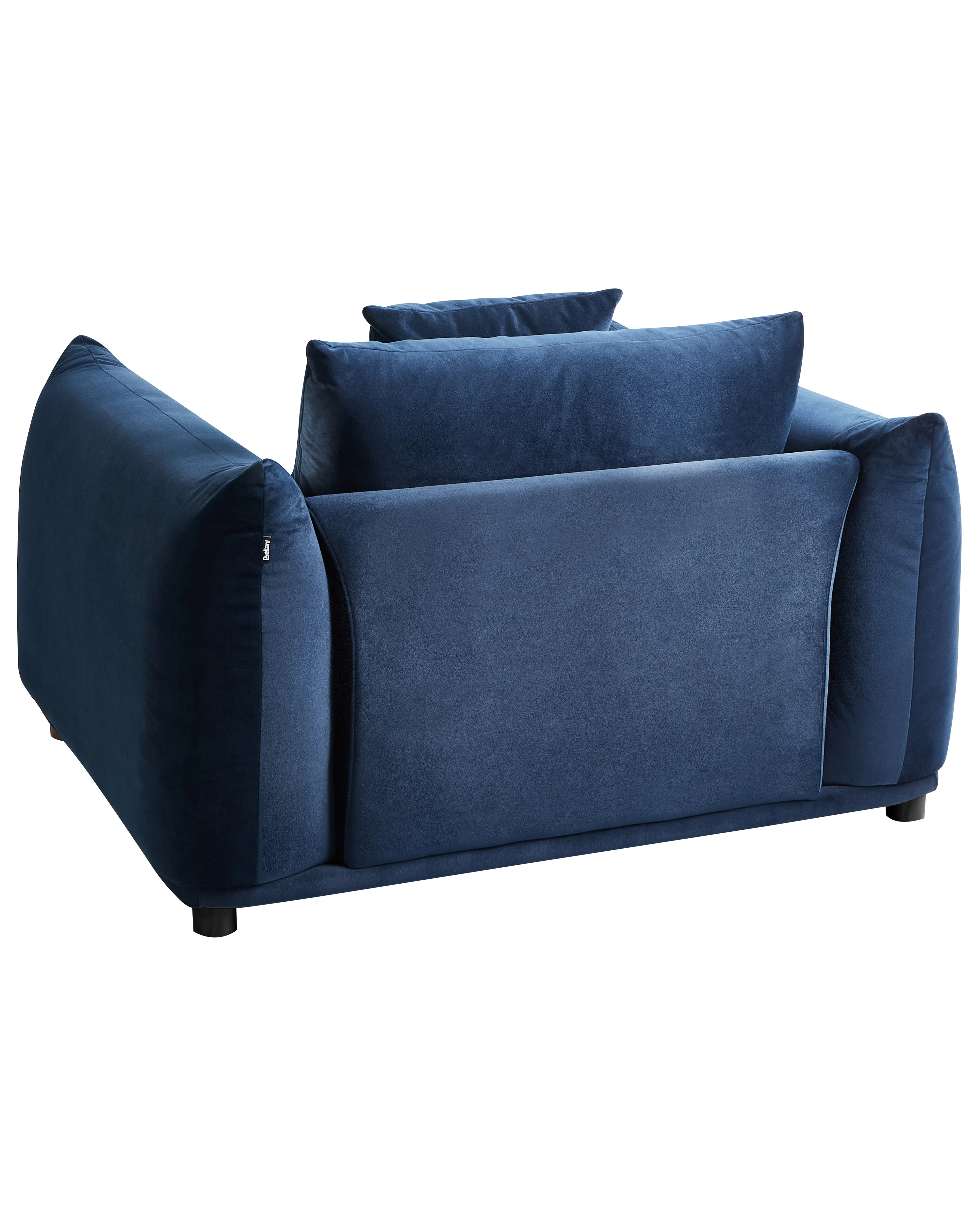Fauteuil LUVOS Fluweel Donkerblauw