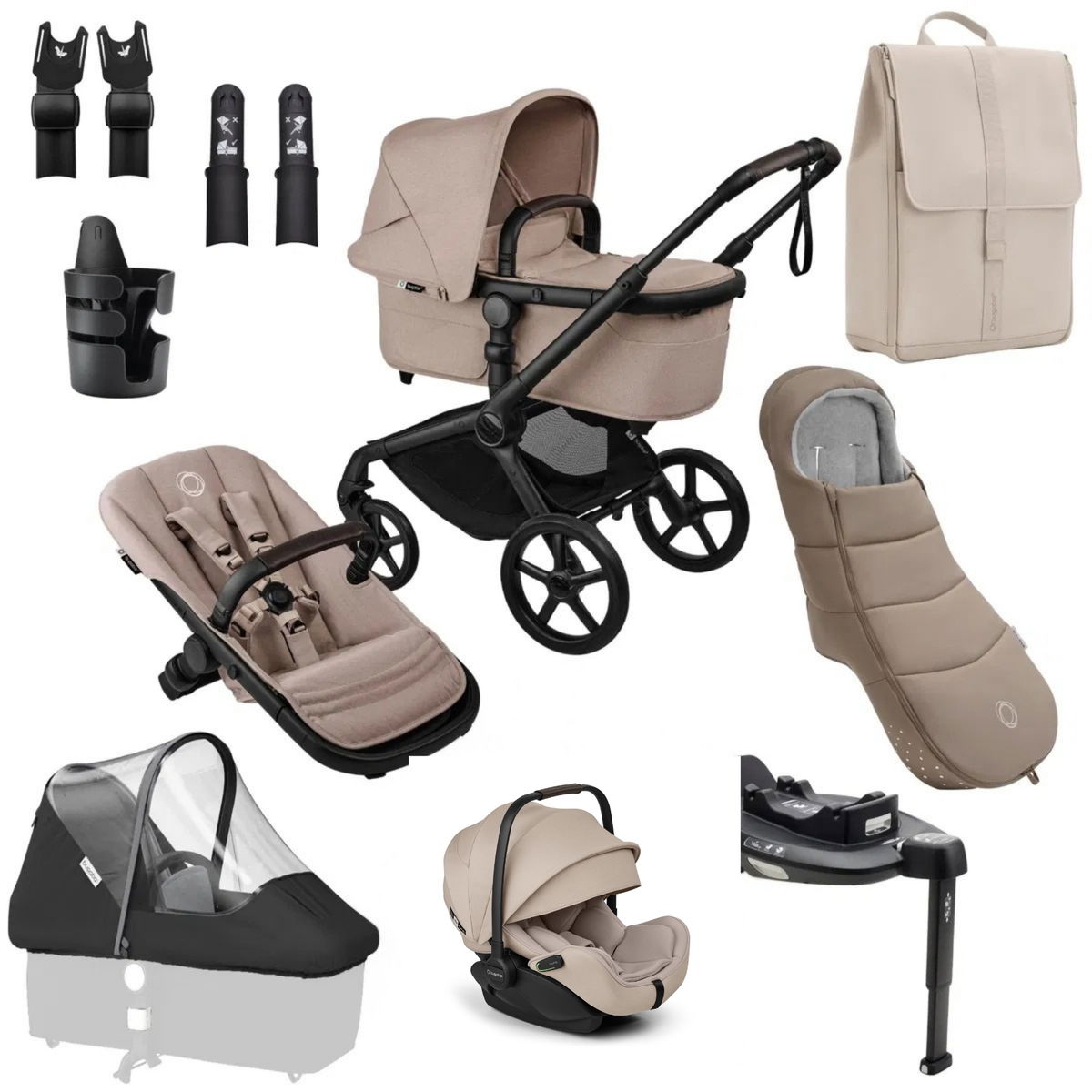 bugaboobugaboo   Fox 5 Renew Complete Bundle black/desert taupe