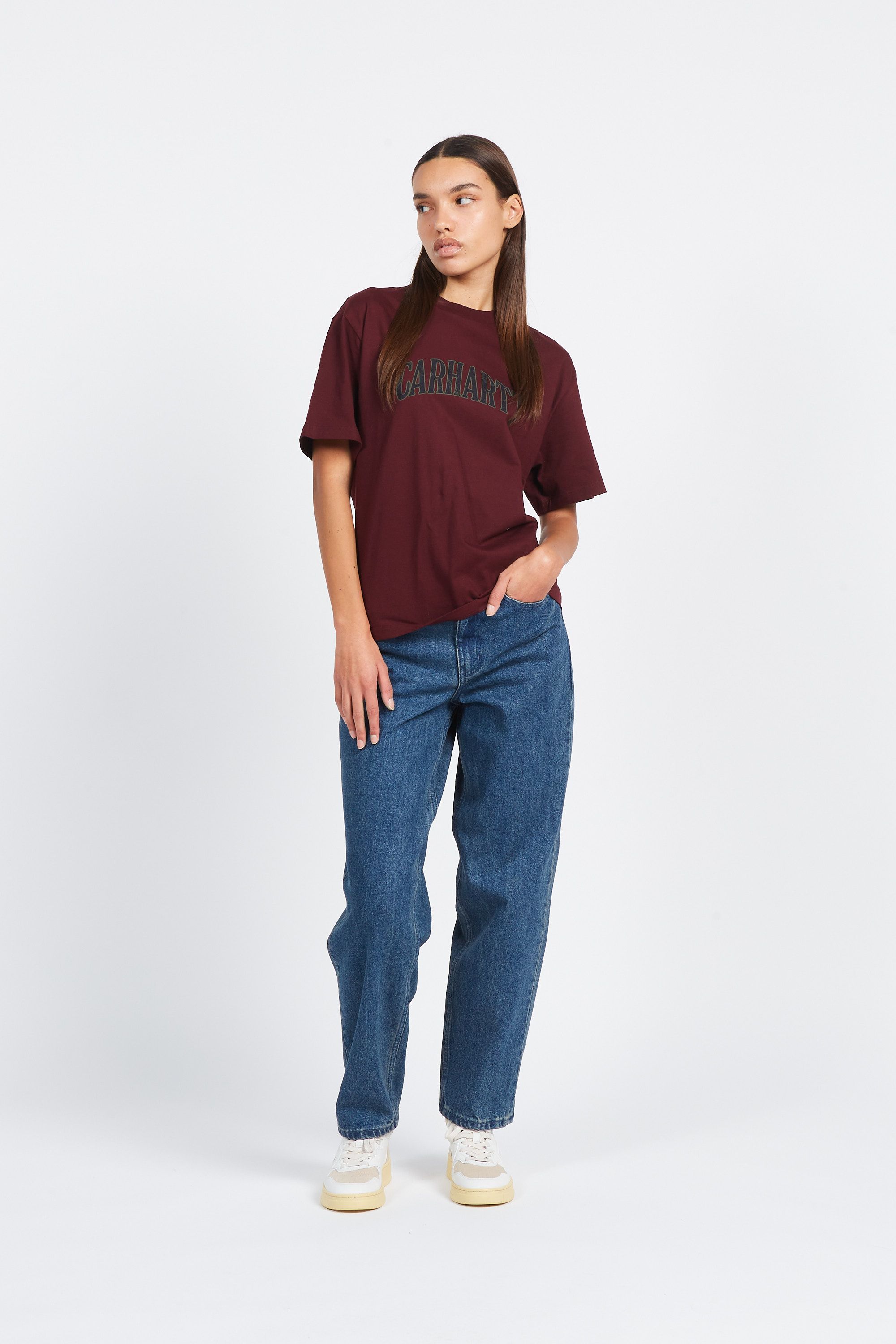 CARHARTT WIP T-shirt  W' S/S Paisley Script T-Shirt Rouge