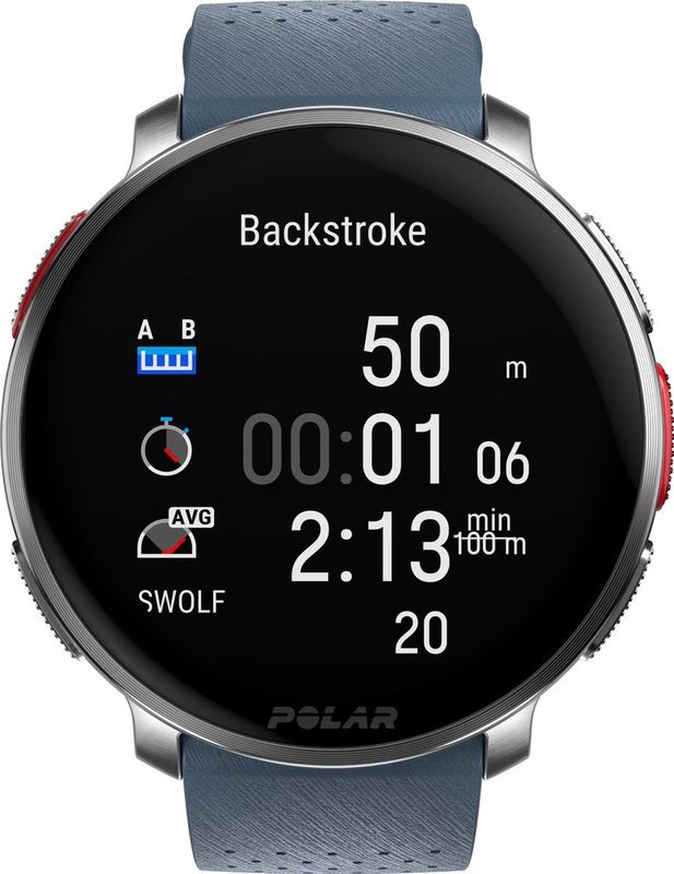 Polar VANTAGE V3 Sport Smartwatch met GPS - Blauw/Zilver