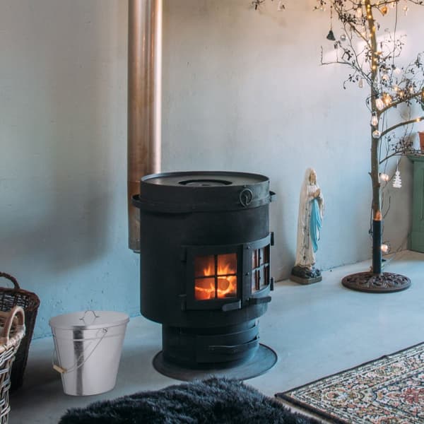 Galvanisert askebeger med lokk