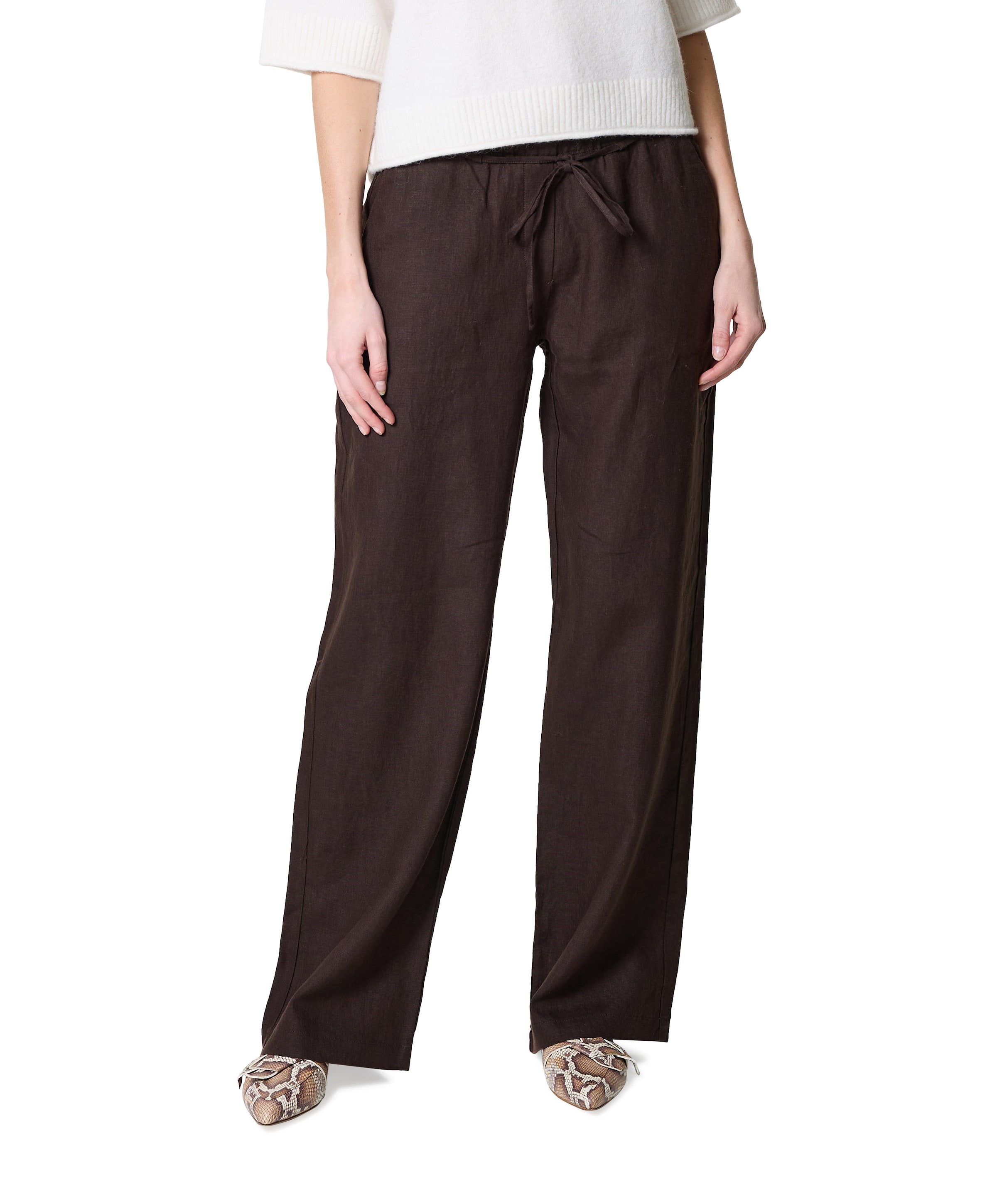 MAC CHIARA BELT dames pantalon bruin