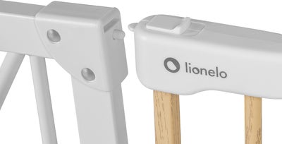 Lionelo Truus Slim Sikkerhetsgrind, White/Natural