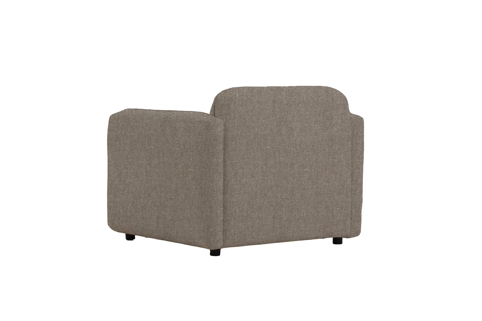 Fluff Hvilestol Tekstil Storm 09 Grey med sorte ben