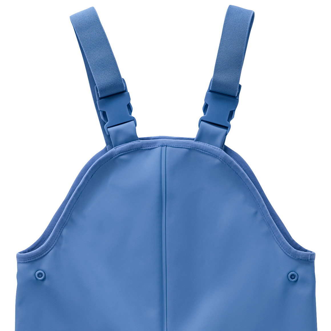 Topomini Baby Regenhose mit elastischen Trägern hellblau