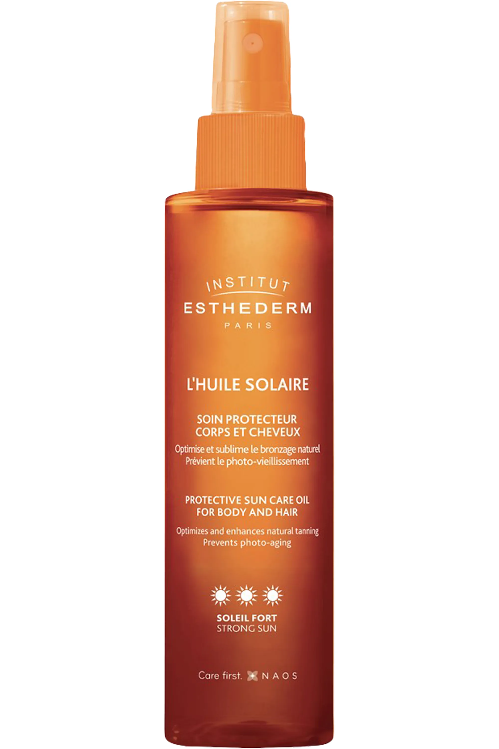 Institut Esthederm Huile solaire corps et cheveux-150 ml