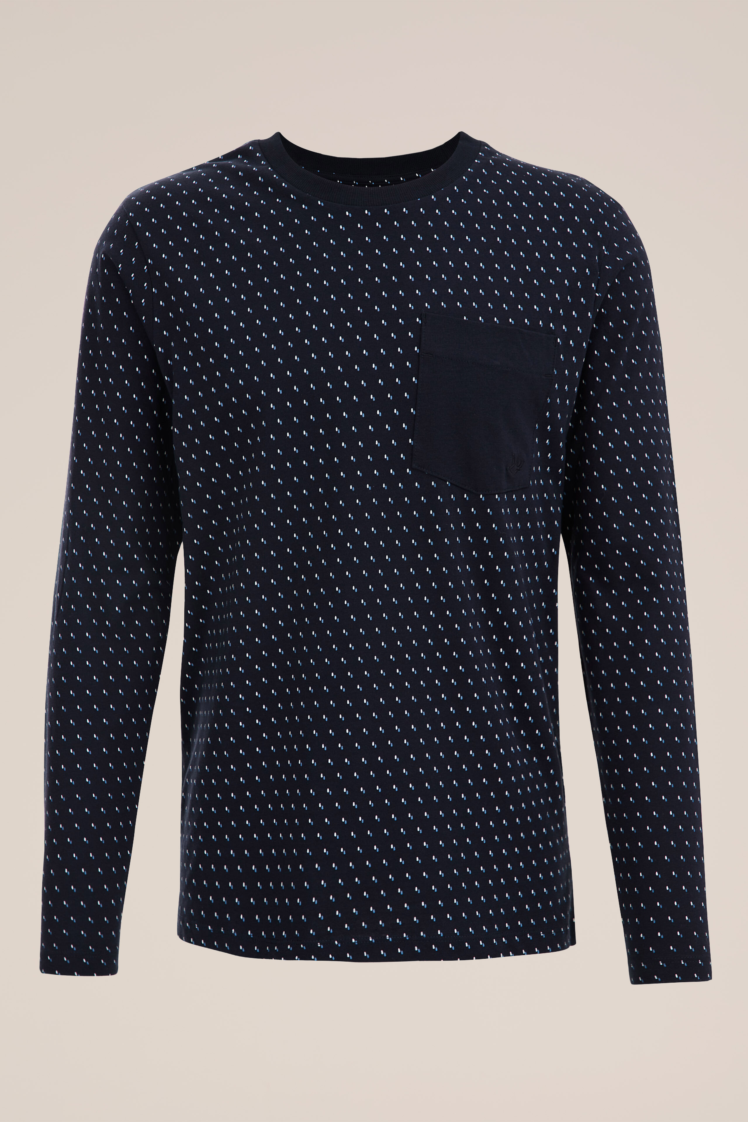 pyjamashirt met dessin WE Fashion Donkerblauw
