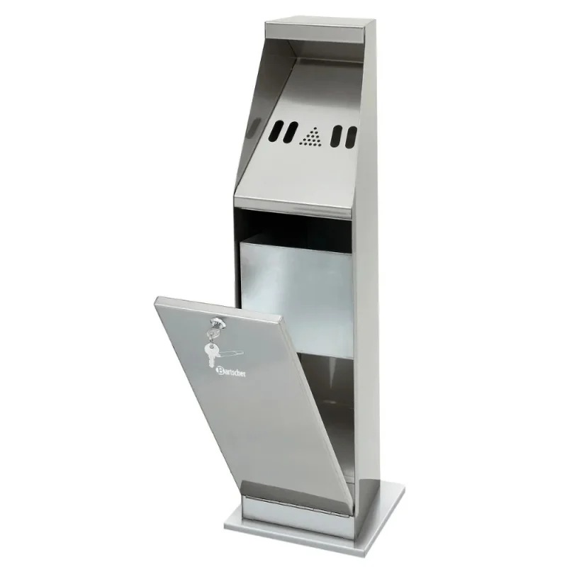 BARTSCHER - Cendrier sur pied, argent