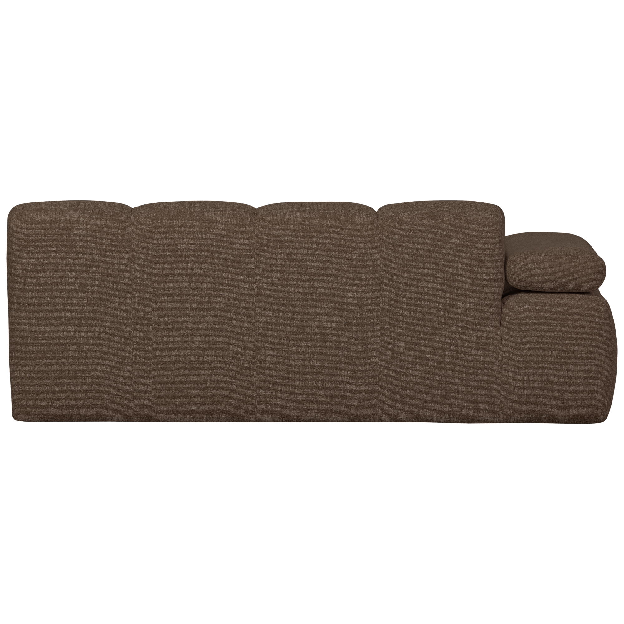 2-zits bank Mojo Mojo 2-zits met Arm Links - Bouclé - Bruin Melange