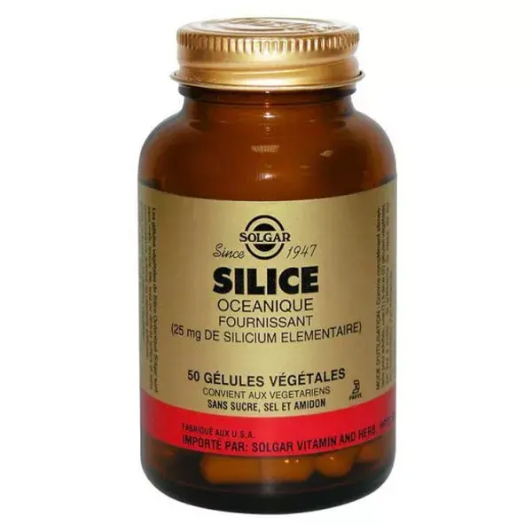Solgar Silice Océanique 50 gélules végétales