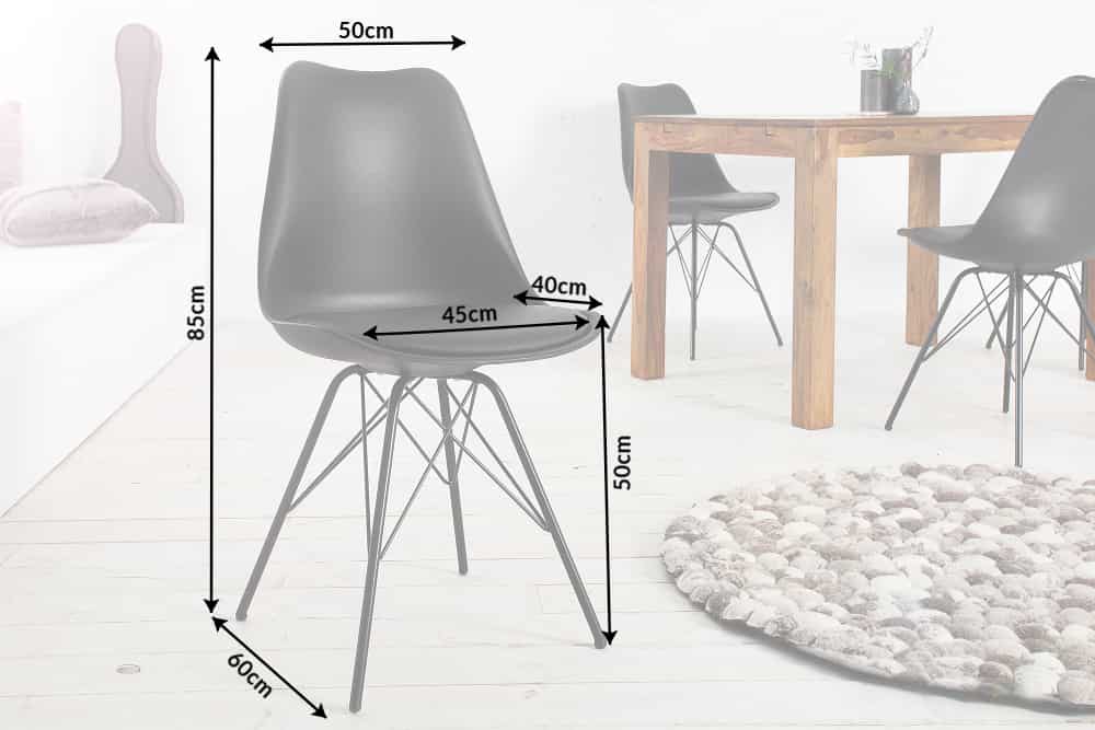 Retro Stuhl SCANDINAVIA MEISTERSTÜCK schwarz