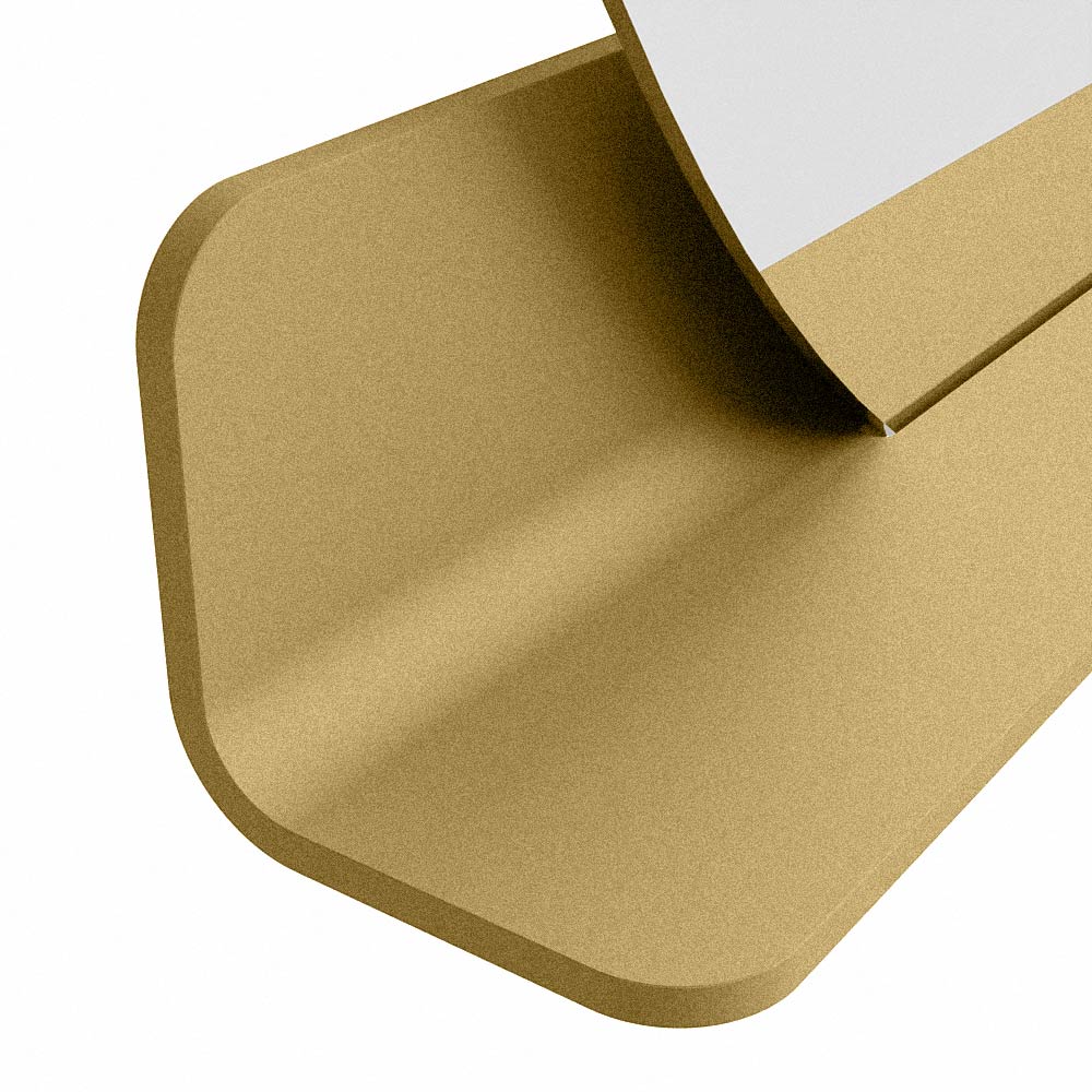 Mondiaz Spot spiegel rond Ø110cm met planchet oro