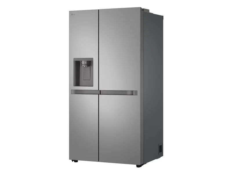 LG GSLC41PYPE - Køleskab/fryser - side-by-side med vanddispenser, isdispenser - bredde: 91.3 cm - dybde: 73.5 cm - højde: 179 cm - 641 liter - Klasse E - prime-sølv