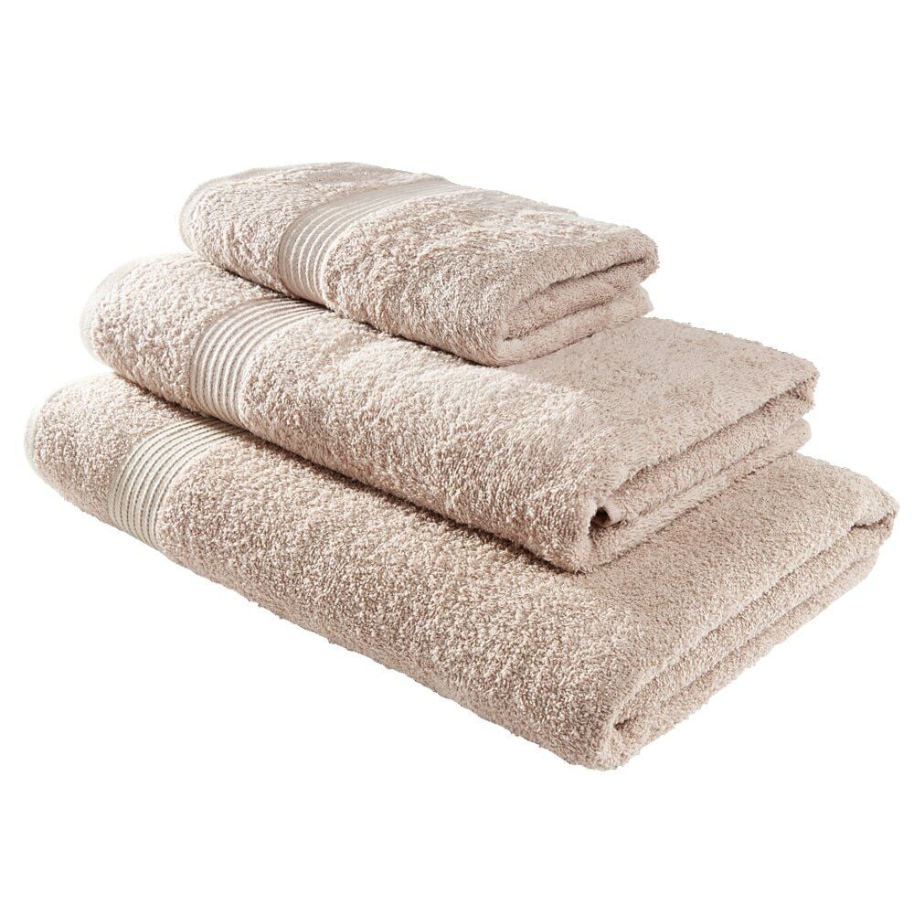 Serviette de toilette 50x90cm coton rose poudré