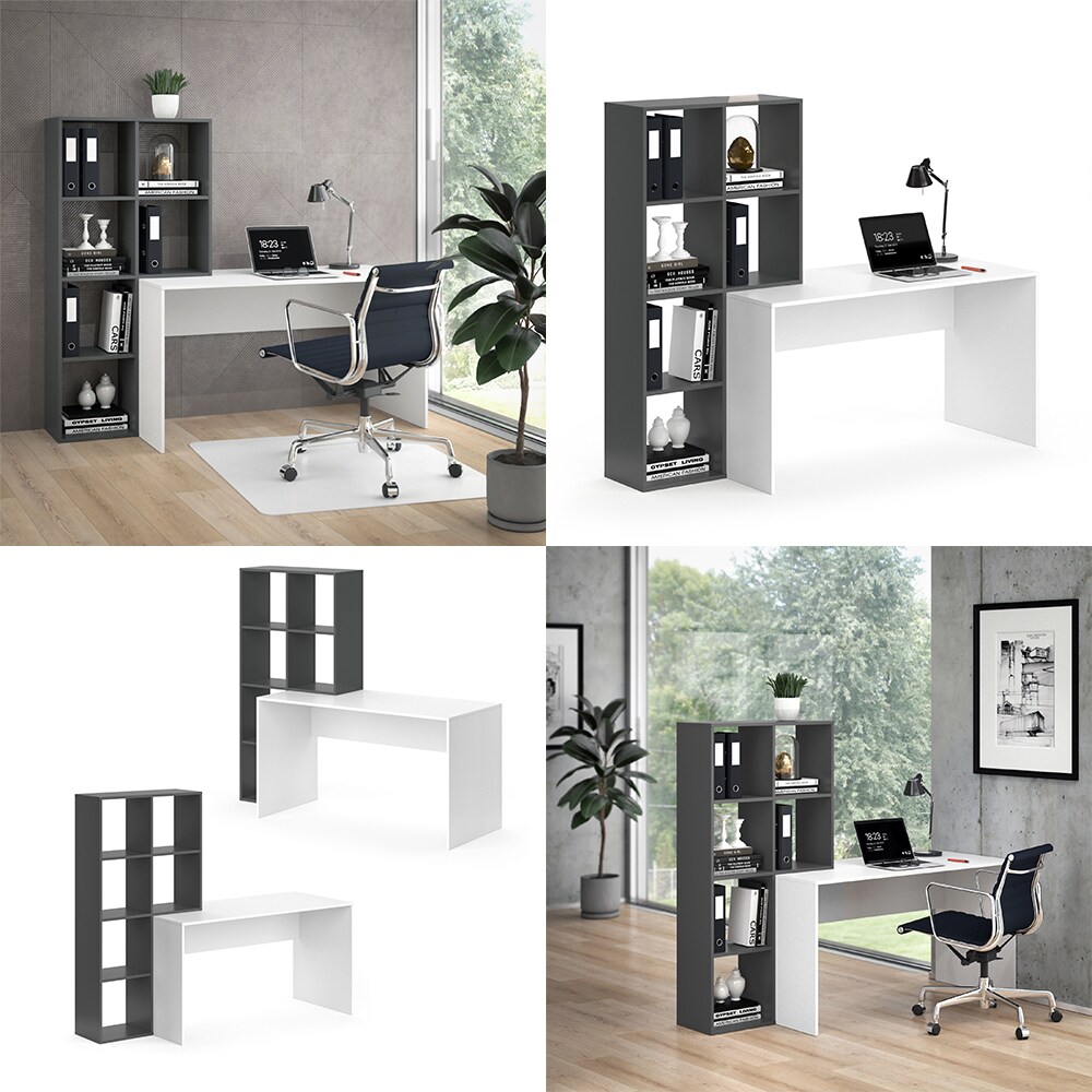 Vicco Schreibtisch + Regal Raumteiler ComputertischMara Arbeitstisch Bürotisch