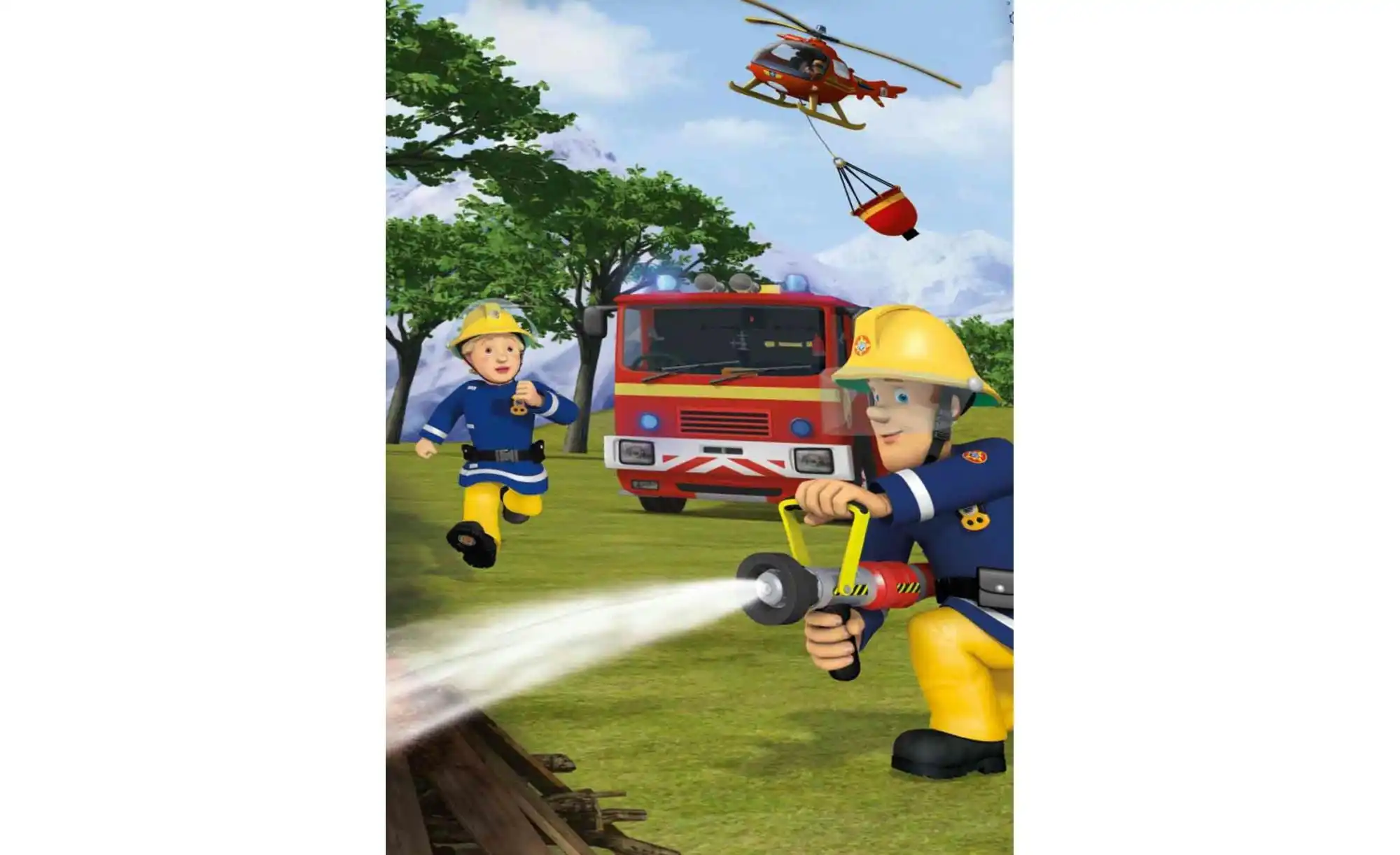 Bettwäsche-Set Feuerwehr Sam
