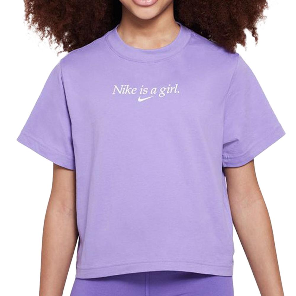 Nike T-shirt Violet Fille Nike Boxy