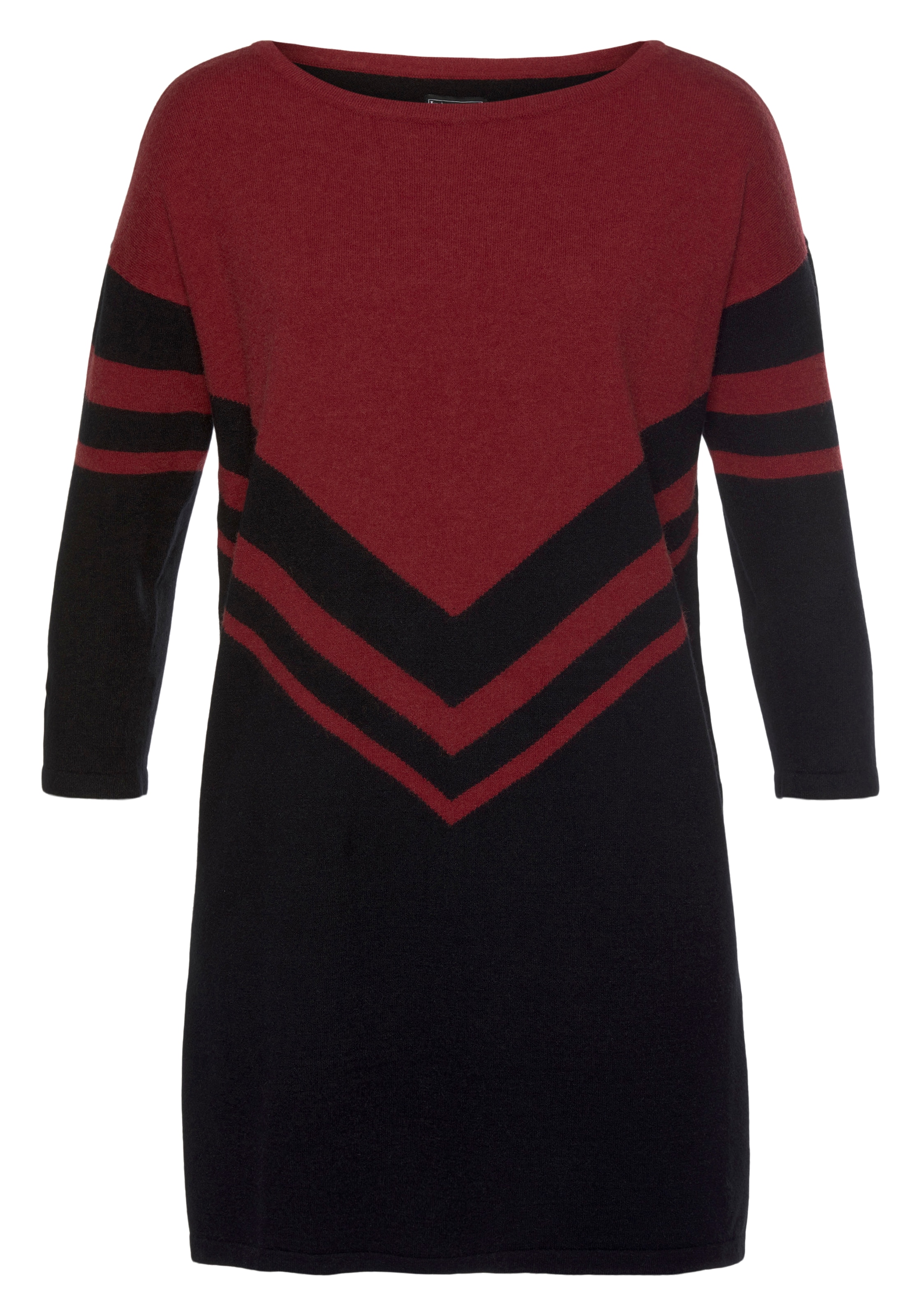 Laura Scott Longpullover , mit besonderem Strickmuster
