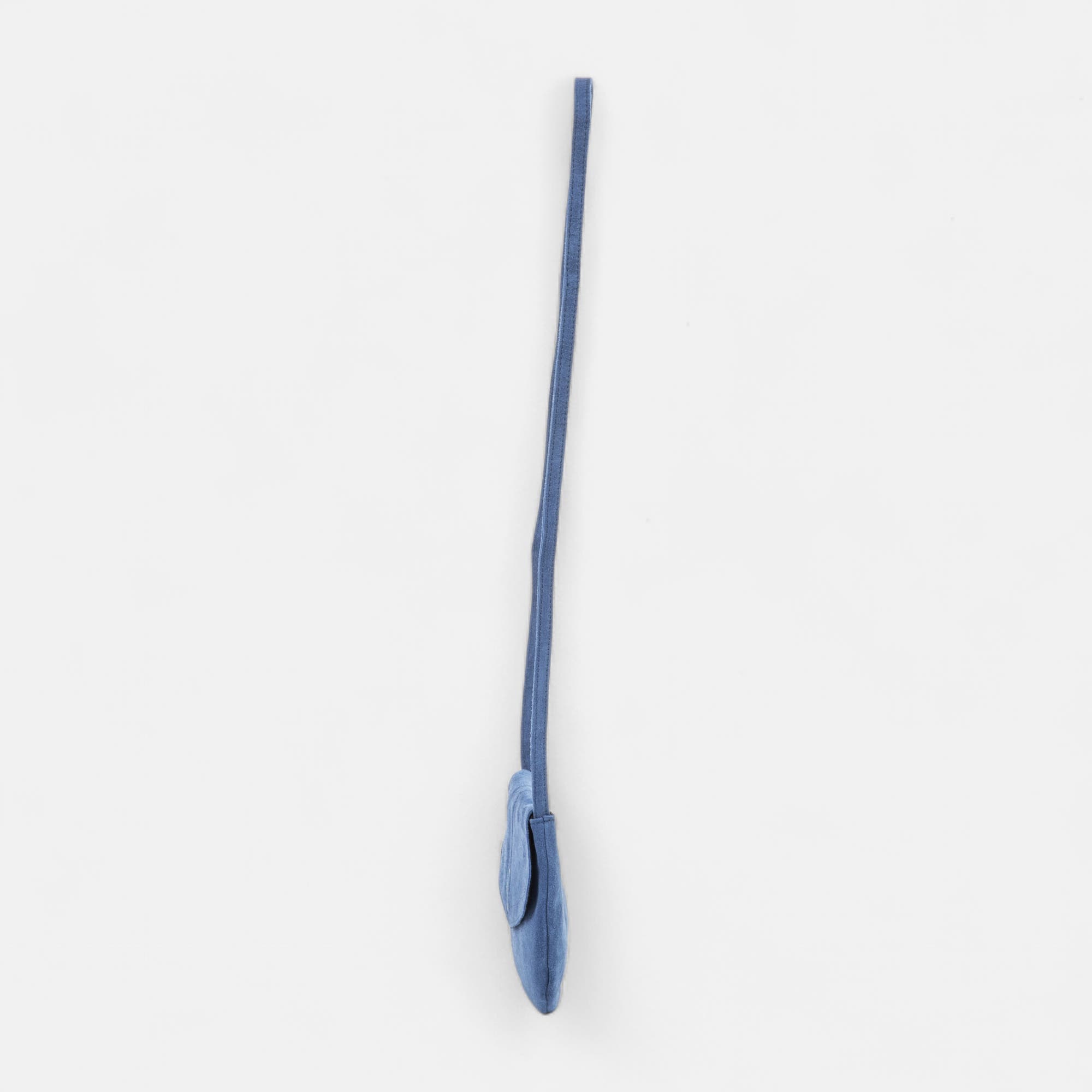 Sac bandoulière en cuir bleu