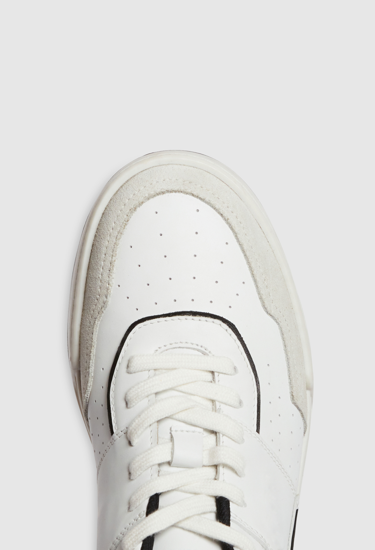 Baskets bicolores cuir