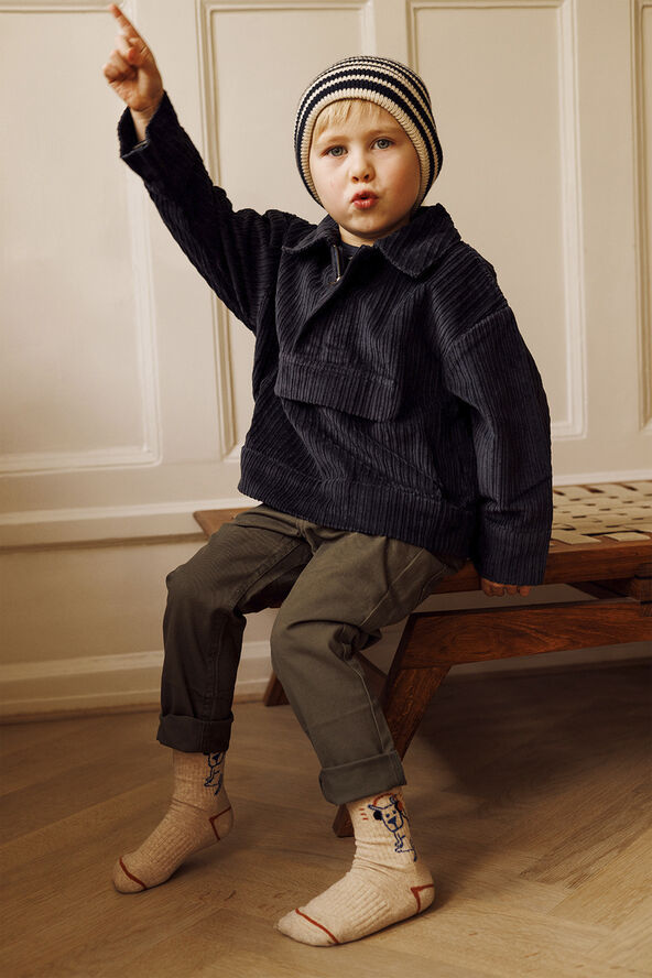 mpKids Bergen striped beanie Brun