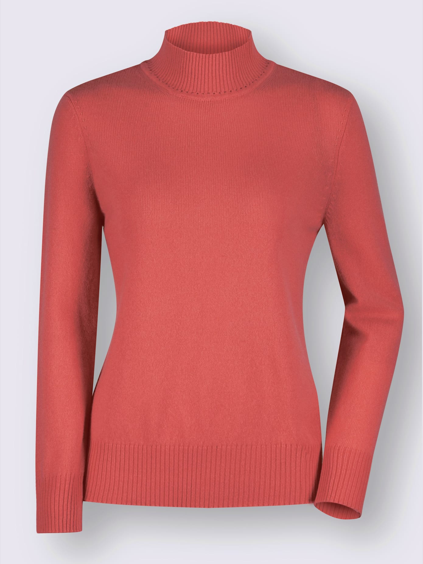 Pull femme basique pratique col montant