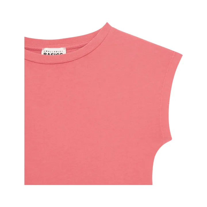 SMALLABLE BASICS T shirt Fille Manche Courte Coton Bio | Corail