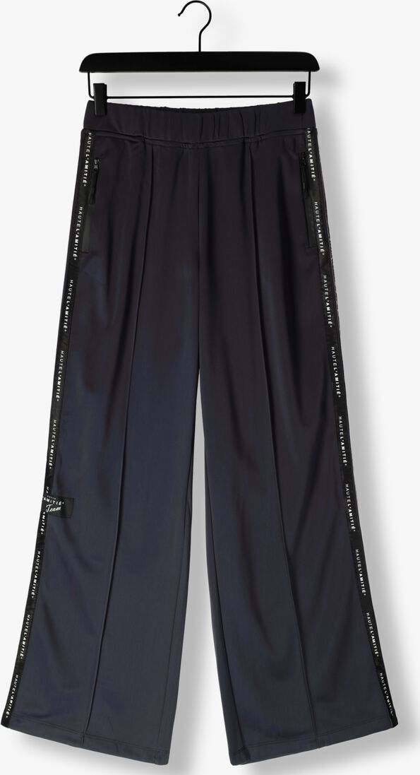 donkerblauwe haute l'amitié wijde broek logo tape track tall pant