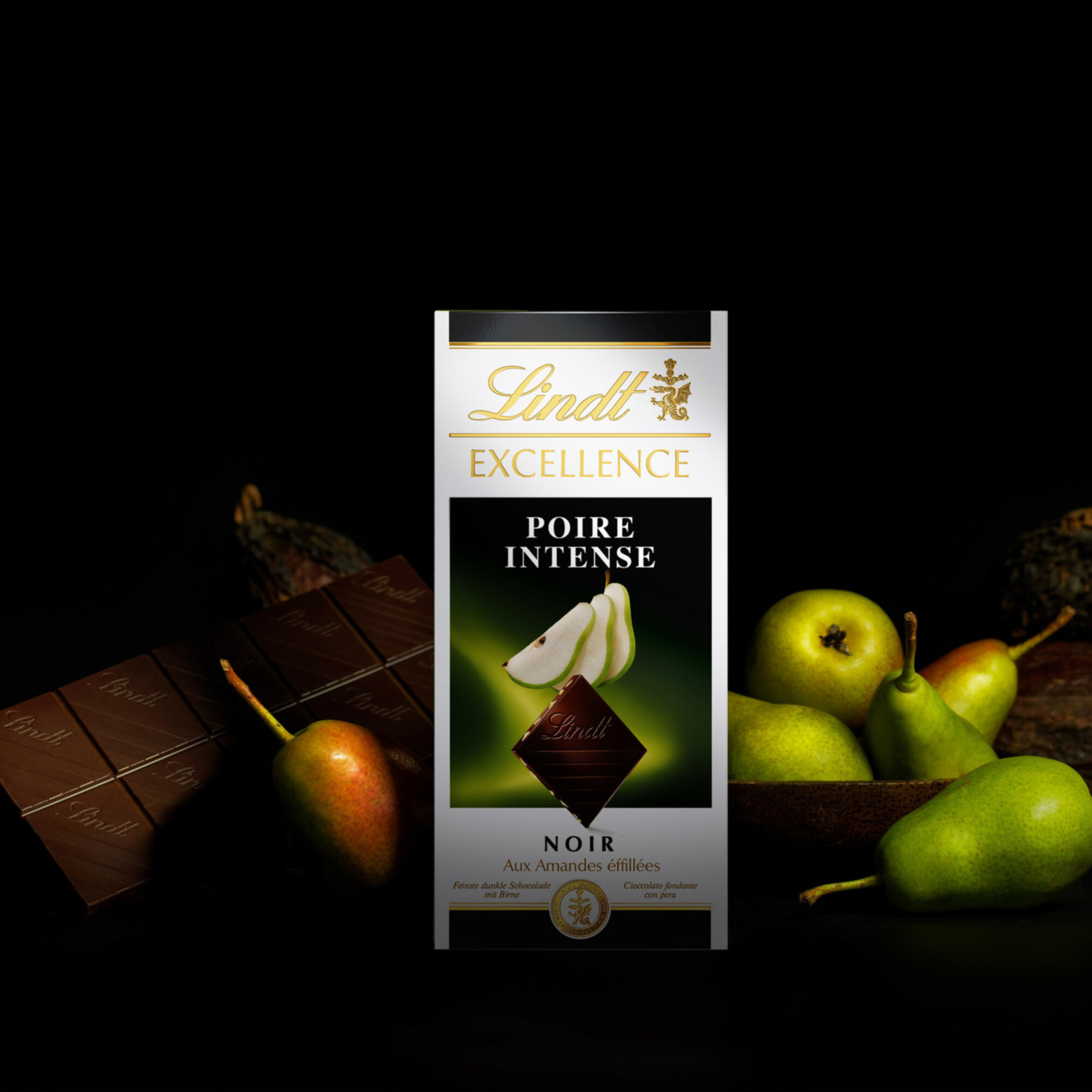 Lindt Excellence Dunkel Birne Tafelschokolade