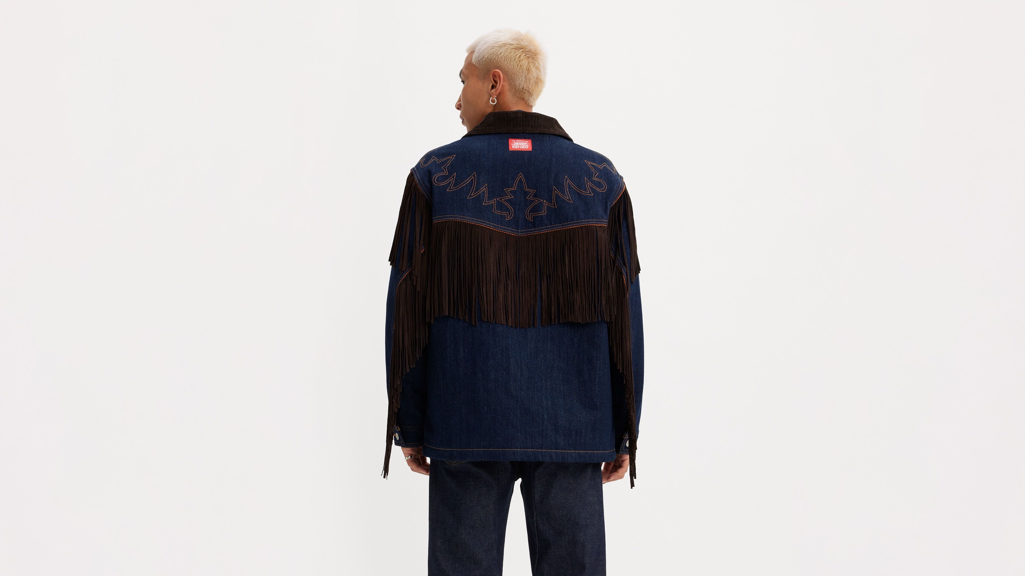 Levi's® x KENZO Fringe Jacket - Indigo Rinse - Bleu
