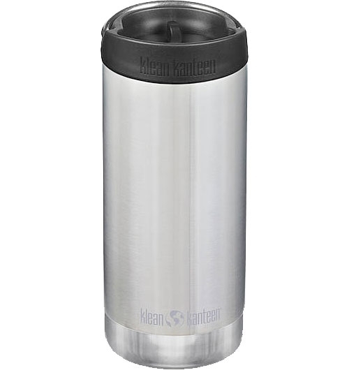 Klean Kanteen TKWide Edelstahl Thermoflasche 355 ml Silber