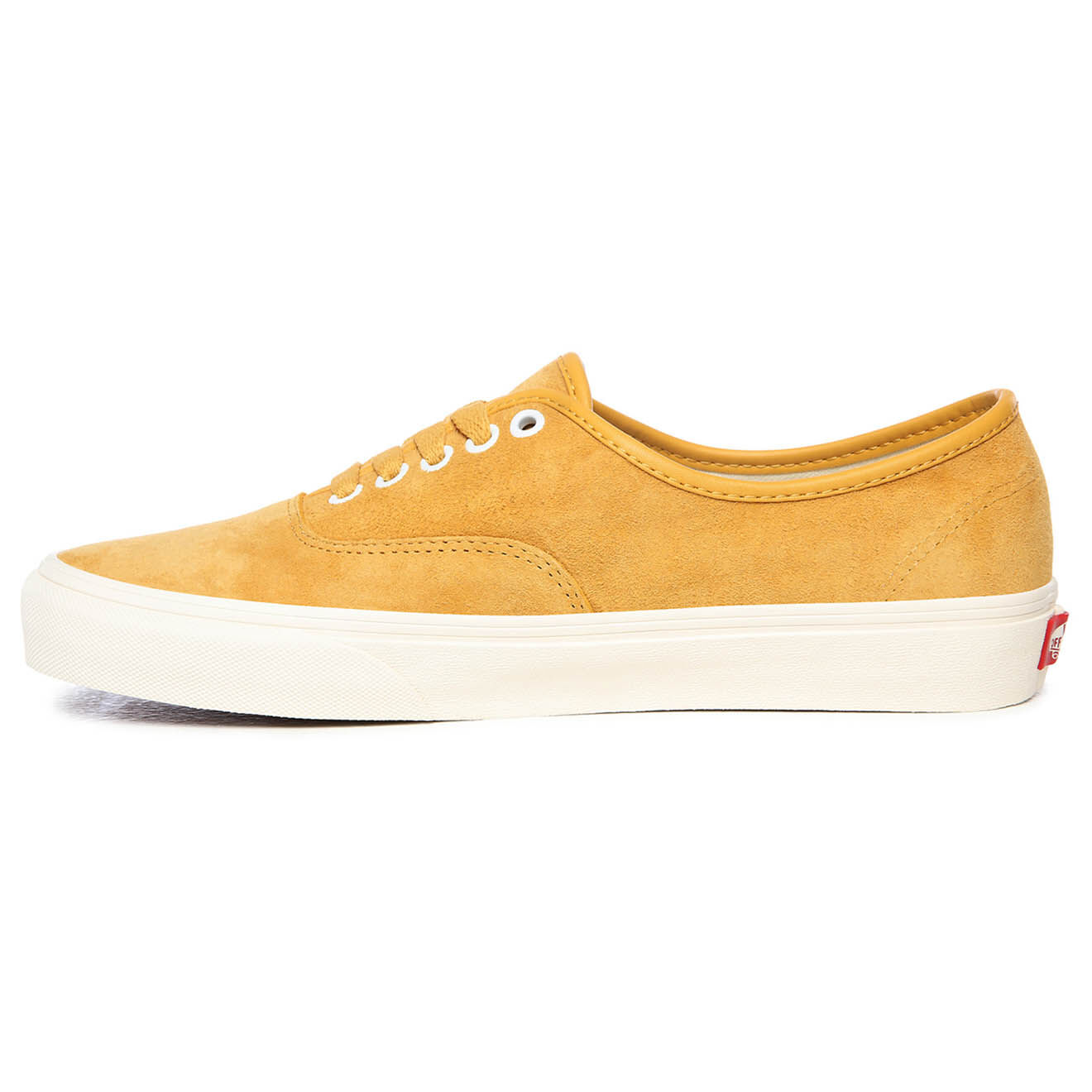 Vans Sneakers en Velours de Cuir Authentic jaunes