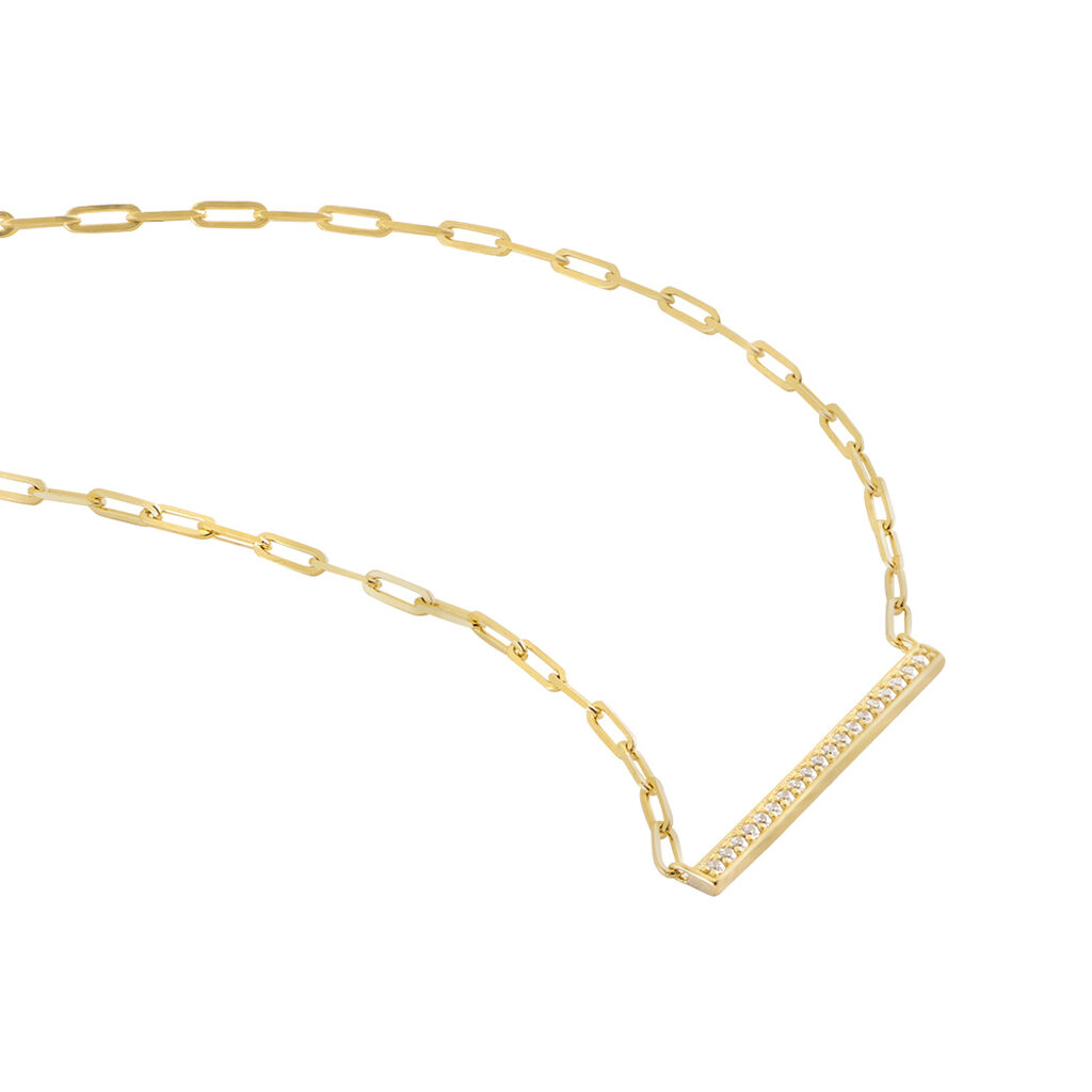 Collier Plaqué Or Maimiti Oxydes De Zirconium
