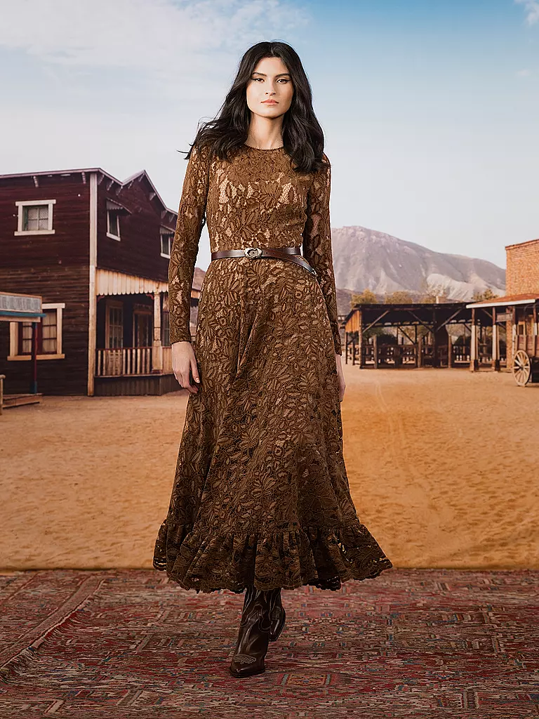LENA HOSCHEK Maxikleid MILEY braun