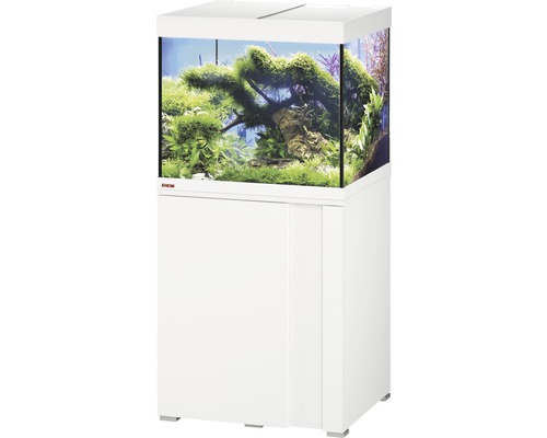 EHEIM Vivaline 150 aquariumcombinatie met LED-verlichting, verwarming, filter en witte kast