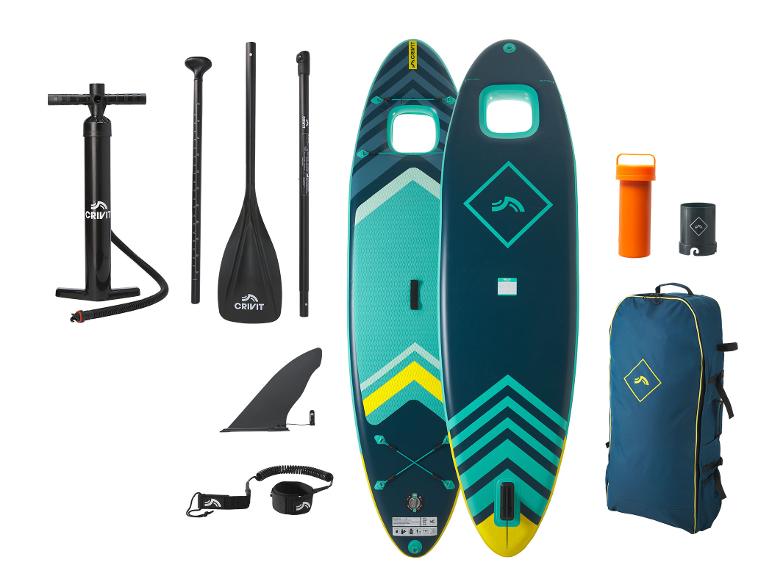Opblaasbaar SUP-board Allround met kijkvenster, pomp en peddel