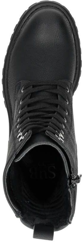 Sub55 Veterschoenen Hoog zwart