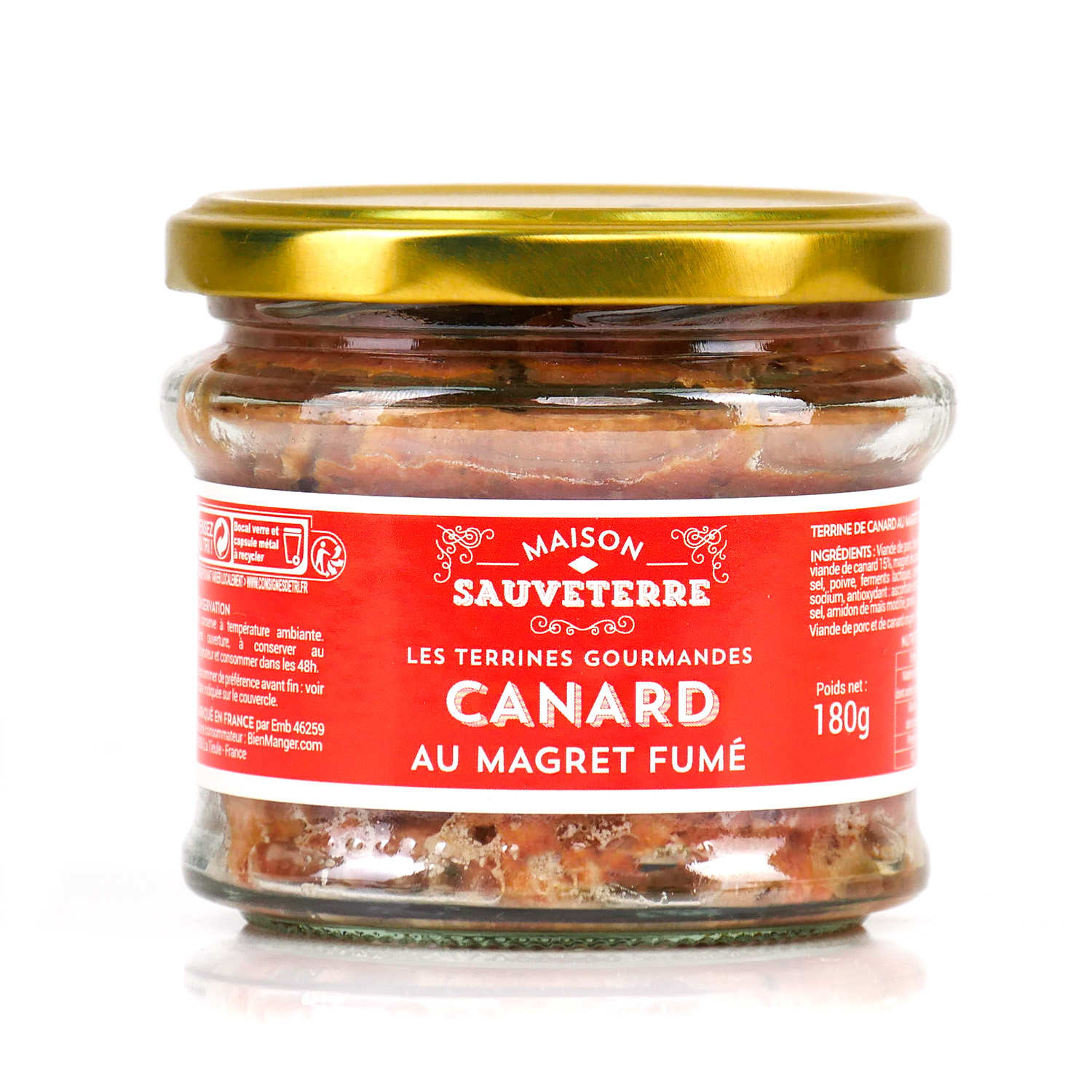 Terrine gourmande de canard au magret fumé