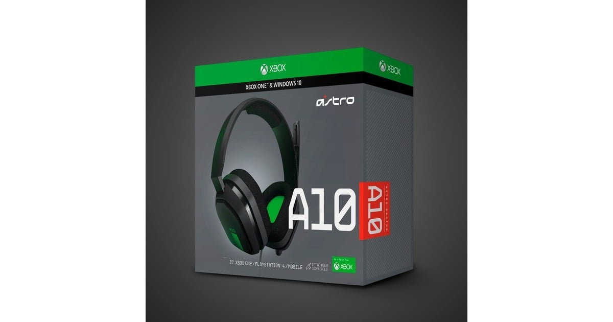 ASTRO GamingA10 headset over-ear gaming headset  (Zwart/groen, Pc, Xbox One)