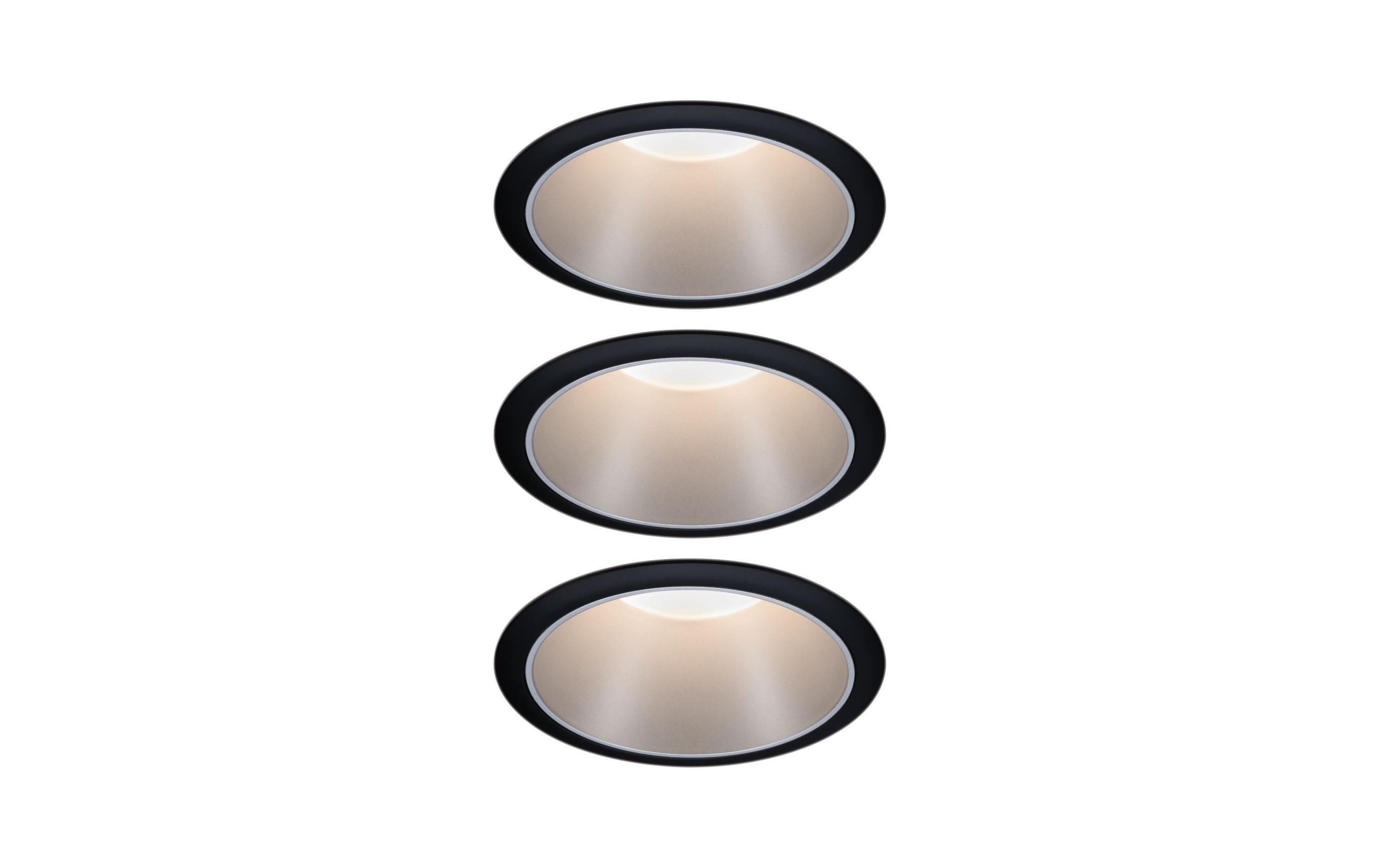 Einbauspot Cole Coin 3-Stepdim Set, 18W,2700K,Schwarz/SilberLED Einbauspot 3-Step-Dim Basisset