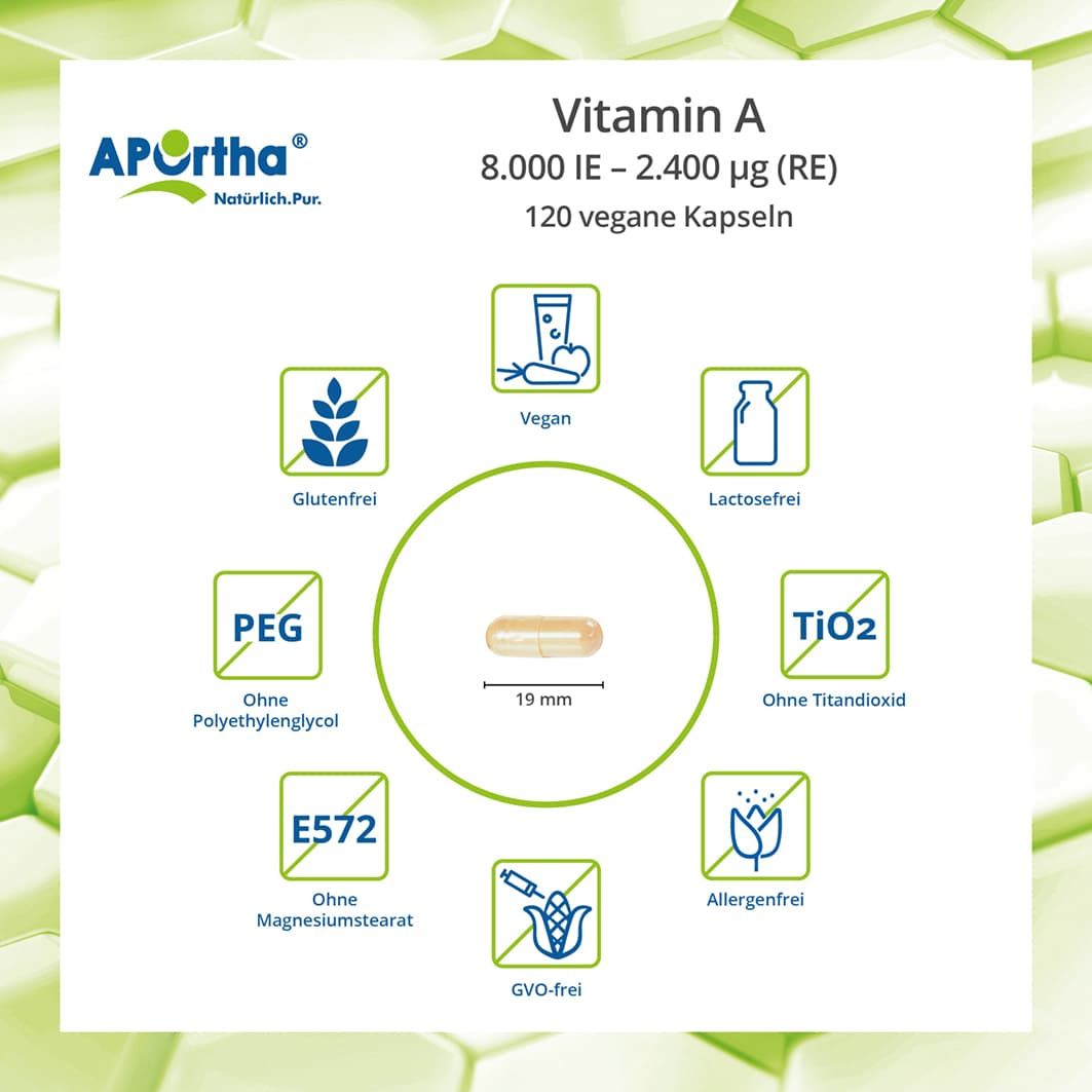 APOrtha® Vitamin A  Kapseln - 8.000 IE (2.400 µg)