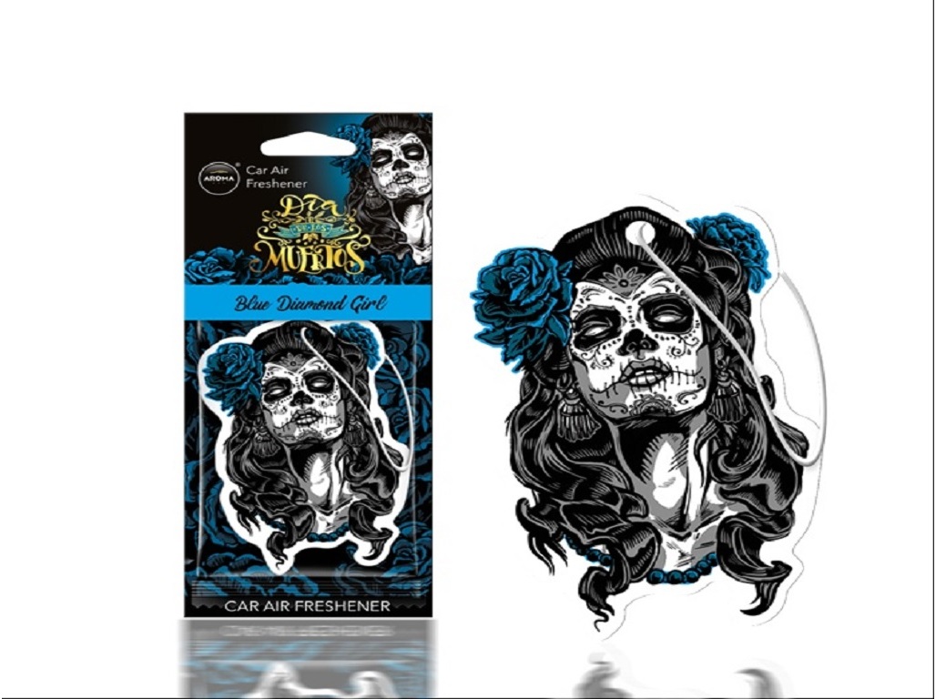 AMBIENTADOR AUTO AROMA CAR DIA MUERTOS VIOLETA