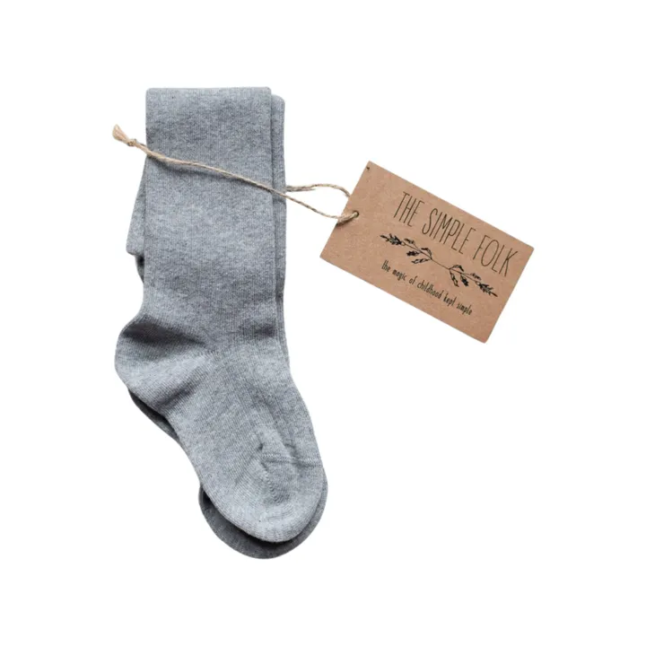 The Simple Folk Chaussettes Côtelées | Gris