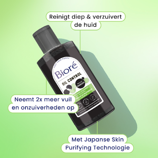 Biore Oil Control Natural Charcoal Cleanser 200ML